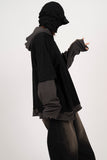 Diela Layered Hood Long Sleeve T-Shirt