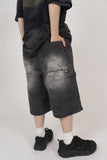 Lunius Washing Denim Half Pants