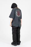 Crack Vintage Washing Short Sleeve T-Shirt