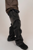 Flit flare black denim