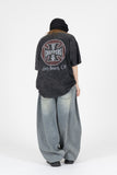 Circle Chopper Vintage Washed Short Sleeve T-Shirt