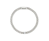 Essence Silver Wrap Diamond Curb Chain Bracelet 0.3CT