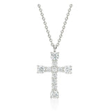 Essence Silver (W) Moissanite The Cross Necklace