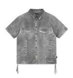 SPRAY DYED HALF SHIRT