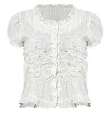 Saya Frill Puff Blouse