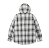 Ombre Check Western Hood Shirt