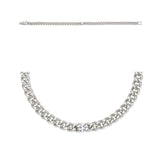 Essence Silver Wrap Diamond Curb Chain Bracelet 0.3CT