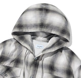Ombre Check Western Hood Shirt