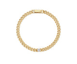 Essence Silver Wrap Diamond Curb Chain Bracelet 0.3CT
