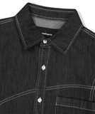 STITCHED DENIM SHIRT