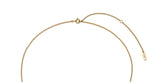 Pebble Heart Silver T-Bar Necklace S