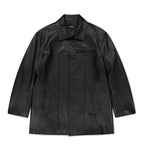 FAUX LEATHER CARCOAT