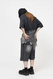 Under Destroyed Pigment Short Sleeve T-Shirt