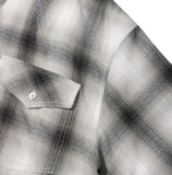 Ombre Check Western Hood Shirt