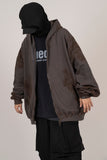 Oil smudging Hood Zip-Up