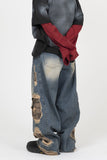 Keren Damage Camo Denim