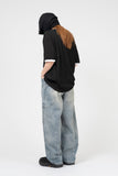 Side Cut Pocket Curved Denim