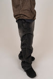 Flit flare black denim