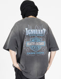 Motor Dice Vintage Washing Short Sleeve T-Shirt