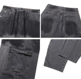 Dianne Curved Cargo Denim Pants