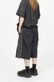 Sedici side shirring bermuda pants