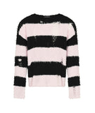 [LANARCH] Destroyed Stripe Knit