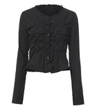 Saya Frill Puff Long Blouse