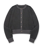 Stripe Crop Cardigan