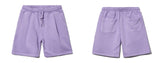 Pleat pigment washing short pants