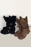 Flexi triple strap buckle boots