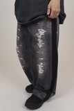 Fake Denim Printing Pants