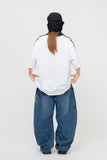 Solari Pocket Wide Balloon Banding Denim