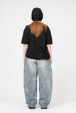 Side Cut Pocket Curved Denim
