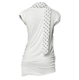 Layered Dot Scarf T-Shirt