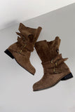 Flexi triple strap buckle boots
