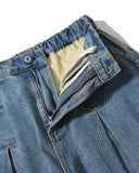 [AG] Long Tuck Wing Balloon Denim Pants