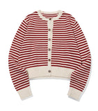 Stripe Crop Cardigan