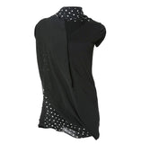 Layered Dot Scarf T-Shirt