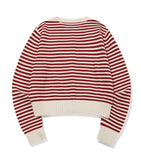 Stripe Crop Cardigan