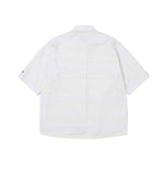 Stripe Mesh Layered Polo Shirt