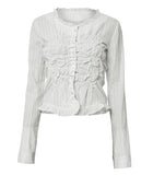 Saya Frill Puff Long Blouse