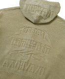 [PBA] Five AJO Logos Washed Zip-Up Hoodie