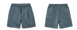 Pleat pigment washing short pants