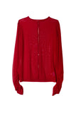 WRINKLE MESH CARDIGAN