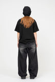 Delia Wave Curve Cut Denim
