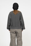 Vintage Washing Crop Sweatshirt