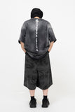 Pintuck Camo Wide Bermuda Pants