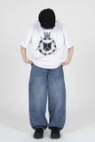 Black 666 Cat Short Sleeve T-Shirt