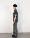 [MADE] Pocket Logo Denim Short Sleeve Shirt