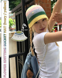FLOWER KNITTING BUCKET HAT
